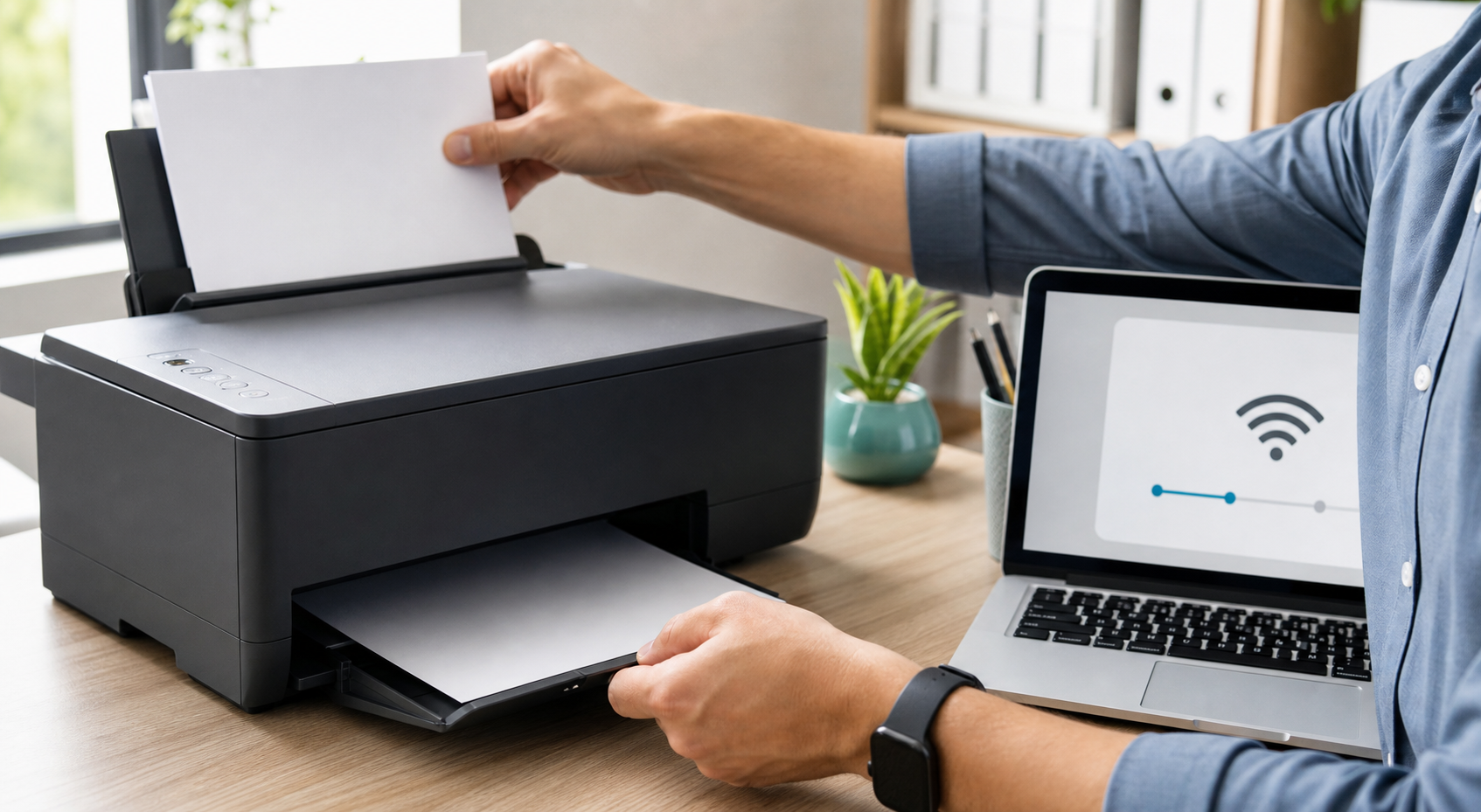 Real printer installation setup